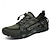 cheap Men&#039;s Sneakers-Men&#039;s Sneakers Upstream Shoes Canyoning PU Leather Mesh Breathable Comfortable Slip Resistant Lace-up Black Dark Purple Blue Summer Spring