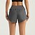 abordables Shorts de yoga et motards-Shorts de yoga Femmes Yoga Entraînement en salle Pilates Shorts Bas Taille haute Des sports Tenues de Sport Élastique Mince Noir Bleu Roi