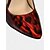 economico Pumps Classici-Scarpe con tacco a spillo da donna con stampa leopardata rossa – tacchi alti sexy con punta affilata e cinturino alla caviglia per look serali e notturni