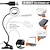 abordables Lampes de Bureau-Lampe de bureau à LED, lampe de lecture, veilleuse, lampe de lecture USB à intensité variable avec pince, lampe de lecture flexible à col de cygne pour lit, tête de lit, ordinateur