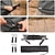 abordables Cocina de campamento-Trípode plegable para acampar, estante colgante con 4 ganchos, almacenamiento portátil de utensilios de cocina para exteriores, estante plegable para acampar al aire libre