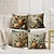 billiga blom- och växtstil-Vintage Pastoral Dekorativa Kuddöverdrag 4PC Mjukt Fyrkantigt Soffkuddöverdrag Kuddöverdrag för Sovrum Vardagsrum Soffa Stolv