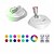 cheap Puck Lights-2 Pcs RGB Colorful Dimmable Spotlight Wall Light Mural Light Remote Control USB Rechargeable Battery Adjustable Dimmable Color Atmosphere Light
