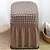 abordables Funda para silla de comedor-1 funda para taburete de silla de seersucker, funda para taburete de hogar, cojín de asiento con todo incluido para comedor
