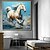 billiga Djurmålningar-handgjord oljemålning canvas väggkonst dekoration modern fin häst galopp för hemma dans studio dekor rullad ramlös osträckt målning