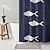 baratos Cortinas de Banho-Cortina de banho com ganchos 180cm*180cm(70"*70") Poliéster Lavável Impermeável Padrão de Algas Marinhas do Oceano para Decoração de Banheiro