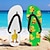 billige Ferietøfler-flip flops med andetrykk for menn – morsom og uformell stil for strandturer, utendørs sommerfester og slapper av ved bassenget