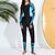 billige One Pieces Rash Guards-Dame Tettsittende dykkerdrakt Forside Glidelås Spandex UV Solbeskyttelse UPF50+ Hurtigtørkende Langermet Badetøy Badedrakt Surfing Strand Vannsport Sommer