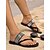 billiga Semester Sandaler-slip-on sandaler i strass för kvinnor – glänsande svarta kors och tvärs för strandfester, sommarfester och avslappnade glamlooks