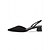 billige Stiletto hæler-slingback pumps med spiss tå for kvinner – lav hæl hæler i kunstskinn for elegante kontor- og kjoleanledninger