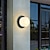 ieftine lumini de perete exterioare-Aplică de perete de exterior Aplică de perete de exterior modernă, impermeabilă ip65, fixă la exterior, de perete neagră, potrivită pentru veranda în aer liber, curte, grădină, baie, dormitor 110-240v