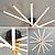 abordables Plafonniers encastrés et semi-encastrés-Plafonnier LED moderne 24 pouces 33,4 pouces 41,6 pouces Plafonnier encastré à intensité variable avec télécommande Plafonnier doré adapté aux chambres à coucher, salons, cuisines, luminaires
