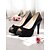 voordelige Open Teen Pumps-dames peep toe stiletto hakken - witte knoop hoge hakken voor bruiloften, gala's en romantische dagelijkse dates