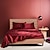 preiswerte Bettlakensets-Satin Imitation Seide Bettwäsche Vier-Teile Set Bettlaken Bettdeckung Kissenbezug Kombination Bettlaken Set