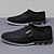 billiga Tillfällig-svarta slip-on sneakers för män med texturerad design – bekväma skor för vardags- och vardagsbruk