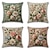 billiga blom- och växtstil-Vintage Pastoral Dekorativa Kuddöverdrag 4PC Mjukt Fyrkantigt Soffkuddöverdrag Kuddöverdrag för Sovrum Vardagsrum Soffa Stolv