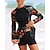 halpa Ihottumavartiot-Naisten Rashguard-uimapuku UV-aurinkosuojaus UPF50+ Kevyt Pitkähihainen Spandex Uima-asut Uimapuku Etuvetoketju Uinti Lainelautailu Hiekkaranta Vesiurheilu Trooppinen Kesä Kevät Syksy