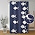 baratos Cortinas de Banho-Cortina de banho com ganchos 180cm*180cm(70"*70") Poliéster Lavável Impermeável Padrão de Algas Marinhas do Oceano para Decoração de Banheiro