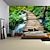 preiswerte Waldteppich-prächtige Waldwasserfalllandschaft Wandteppich Wandbild Kunst große Wandteppich Wandbild Dekoration Fotos Hintergrund Teppich Vorhänge Haus Schlafzimmer Wohnzimmer Dekoration