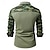 preiswerte Arbeitshemden für Herren-Herren Hemd Arbeitshemden Freizeithemd Arbeitshemd Knopfhemd Cargohemd Schwarz Grün Beige Langarm Tarnung Umlegekragen Outdoor Täglich Fronttasche Bekleidung Mode