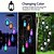preiswerte Projektorlampe und Laser-Projektor-Solar 6 LED Windspiellicht IP65 wasserdicht Hängelaterne Warm Gelb Leuchten für Terrasse Balkon  Garten Dekoration