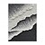 abordables Peintures paysages-Peinture à l&#039;huile faite à la main sur toile, décoration murale, noir et blanc, texture vague abstraite simple pour la décoration intérieure, cadre tendu, peinture suspendue/peinture roulée sans