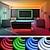 tanie Taśmy LED-2,5 m 5 m 7,5m Elastyczne taśmy LED Zestawy oświetlenia 728 Diody LED COB 12mm 1 Zestaw wspornika montażowego 1 zestaw RGB Taśmy LED Święto Samoprzylepne 110-240 V 24 V