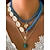 abordables Accessoires de vacances-Ensemble de colliers bohèmes superposés en coquillages et perles pour femmes – pendentif turquoise de style plage et breloques dorées pour les vacances d'été et les festivals