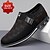 billiga Tillfällig-svarta slip-on sneakers för män med texturerad design – bekväma skor för vardags- och vardagsbruk
