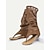 abordables Sandalias de Vacaciones-Sandalias de tacón alto con punta abierta para mujer, color tostado, con diseño perforado y cuña de corcho, ideales para vacaciones de verano y fiestas en la playa.