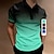 tanie Męska koszulka polo geometryczna-Męskie Geometryczny Gra polo Krótki rękaw Koszulki polo Koszule z kołnierzykiem Biznesowy swobodny Szkoła Na zewnątrz Athleisure Dzienne zużycie Druk 3D Lato Błękit jeziora Błękit nieba Fioletowy