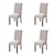 cheap Dining Chair Cover-1/4/6Pcs Dining Chair Cover Slipcovers Simple Geometric Lines Jacquard Slipcovers