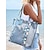 abordables Cabas et fourre-tout-Sac fourre-tout de plage en maille fleurie pour femme – grand sac à bandoulière d'été imperméable avec poches, léger et respirant pour les vacances, la piscine et les voyages. Couleur : vert vin, bleu foncé.