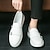 abordables Chaussures Décontractées Slip-On-Mocassins blancs à brides pour hommes – chaussures habillées décontractées élégantes pour le bureau, les événements et le style décontracté professionnel