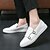 abordables Chaussures Décontractées Slip-On-Mocassins blancs à brides pour hommes – chaussures habillées décontractées élégantes pour le bureau, les événements et le style décontracté professionnel