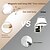 abordables Lumières de rondelle-Lot de 2 appliques murales magnétiques rechargeables avec quatre températures de couleur réglables, télécommande pour lampe de lecture rotative, lampe de chevet, lampe murale