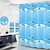 abordables Cortinas de ducha-Cortina de ducha con ganchos 180cm*180cm(70&quot;*70&quot;) poliéster lavable a máquina impermeable con diseño simple de hojas