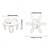 cheap Light Bulbs-E27 Ceiling Fans with Lights, U-Shaped 6-Leaf LED Folding Leaf Light Remote Control Dimming Fan Light Small Ceiling Fan for Bedroom, Garage, Intelligent Timing, Head Shaking Orientation