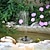 abordables Décoration extérieure-Fontaine solaire, pompe à eau submersible pour bain d'oiseaux avec 6 buses, kit panneau solaire 1,4 W, idéale pour l'arrosage extérieur de bassins, piscines, jardins et aquariums.