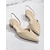 billige Stiletto hæler-slingback pumps med spiss tå for kvinner – lav hæl hæler i kunstskinn for elegante kontor- og kjoleanledninger