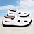 economico sandali da esterno-sandali casual bianchi da uomo slip-on – scarpe estive traspiranti da esterno per spiaggia, vacanze e uso quotidiano