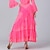voordelige Latijnse Rokken-Latijnse dans Rokken Pure Kleur Gesplitst Tule Dames Prestatie Opleiding Hoog Polyester Tule