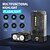 abordables Lampes de poche-Lampe torche LED petite et puissante, ultra lumineuse, 1 000 lm, porte-clés, 365 nm, UV, rouge, vert, bleu, mini lampe torche de poche, aimant latéral, bip sonore, 14 modes