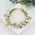 voordelige Accessoires voor haarstyling-Boheemse haaraccessoires, boshuwelijksbloemhoofdband, groene bloemenkrans, foto-accessoire