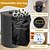cheap Recycling Bin-Recycling Bin for Kitchen Indoor Home, 100L D-Shaped Foldable Trash Can with Bamboo Frame, Oxford Fabric, Removable Polyester Inner Bags, 5 Rod Support, Ideal Waste Sorter for Bedroom Dorm Hotel