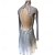 abordables Vestidos de Patinaje Artístico-Vestido de patinaje artístico Mujer Chica Patinaje Sobre Hielo Vestidos Verde Gris Espalda Abierta Teñido Halo Malla Alta elasticidad Entrenamiento Competición Ropa de Patinaje Clásico Cristal