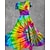 cheap Rainbow Everything-Rainbow Pride Dress Wrap Dresses Classic &amp; Timeless Women's Adults' Pride Parade Pride Month Festival Halloween Carnival Easy Carnival Costume