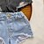 billige Underdele-Børn Pige Shorts Helfarve Yndig Lomme udendørs 4-12 år Sommer Sort Blå