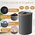 cheap Recycling Bin-Recycling Bin for Kitchen Indoor Home, 100L D-Shaped Foldable Trash Can with Bamboo Frame, Oxford Fabric, Removable Polyester Inner Bags, 5 Rod Support, Ideal Waste Sorter for Bedroom Dorm Hotel
