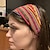 voordelige Accessoires voor haarstyling-boho hoofdbanden voor vrouwen meisjes brede hippie haaraccessoires kleurrijke strepen hoofdbanden voor vrouwen haar mode haarbanden tulband hoofddoeken antislip